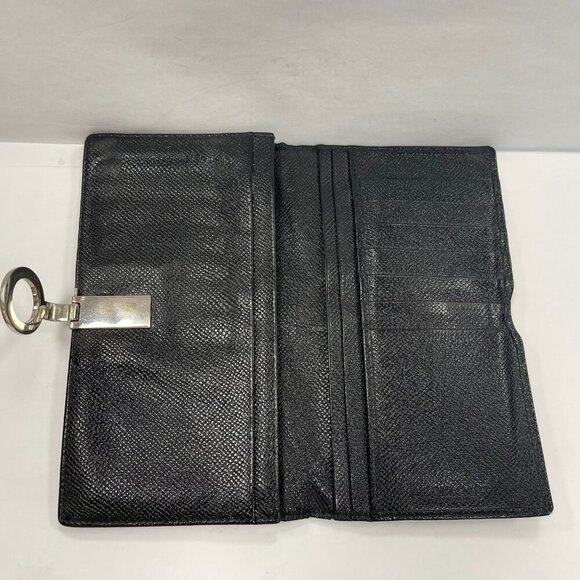 Bvlgari Black Leather Bifold Long Wallet - Preowned - Picture 10 of 13